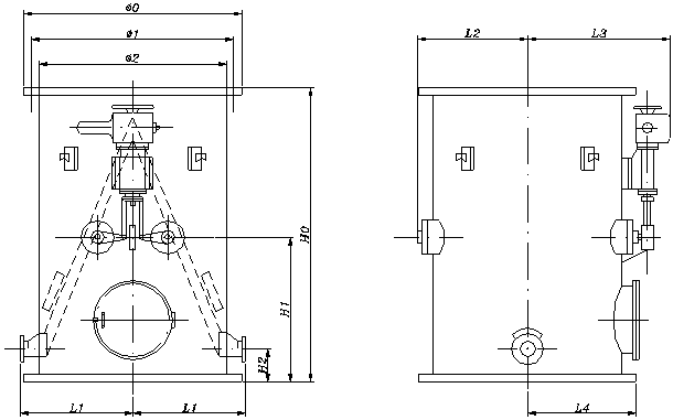 RZ型收球網(wǎng)外形圖